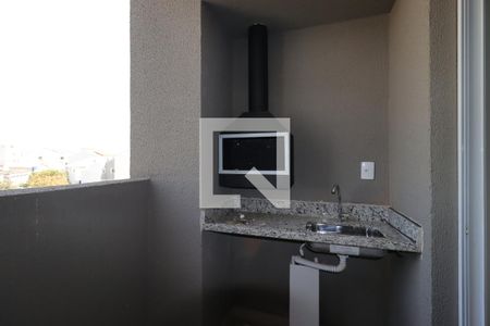 Varanda Gourmet de apartamento à venda com 2 quartos, 61m² em Vila Curuçá, Santo André