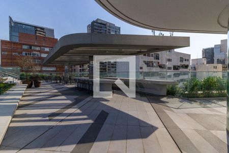 Área comum - Churrasqueira de kitnet/studio para alugar com 1 quarto, 39m² em Pinheiros, São Paulo