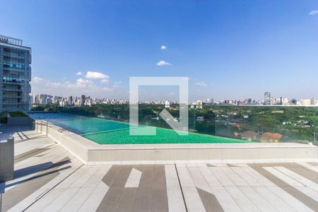 Área comum - Piscina de kitnet/studio para alugar com 1 quarto, 39m² em Pinheiros, São Paulo