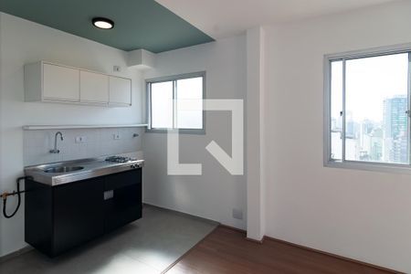 Sala/Cozinha de apartamento à venda com 1 quarto, 32m² em Consolação, São Paulo