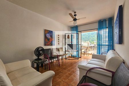 Sala de apartamento para alugar com 3 quartos, 103m² em Vila Julia, Guarujá