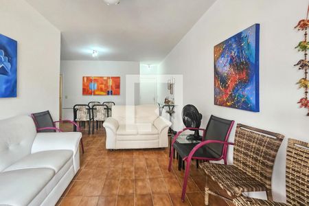 Sala de apartamento para alugar com 3 quartos, 103m² em Vila Julia, Guarujá