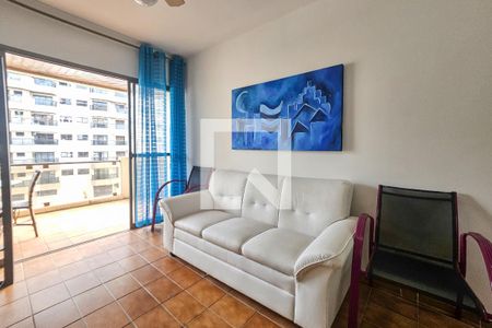 Sala de apartamento para alugar com 3 quartos, 103m² em Vila Julia, Guarujá