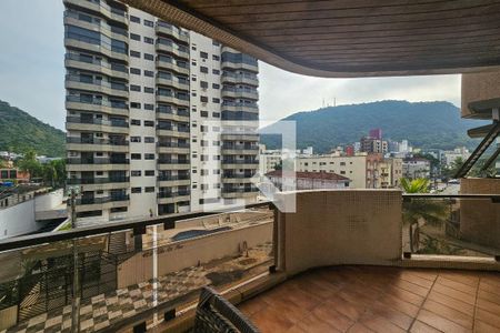Varanda da Sala de apartamento para alugar com 3 quartos, 103m² em Vila Julia, Guarujá