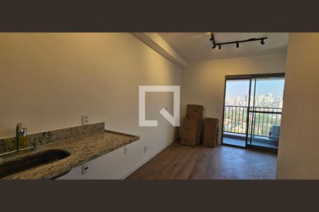 Cozinha de kitnet/studio à venda com 1 quarto, 23m² em Jardim Aurelia, São Paulo