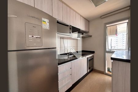 Cozinha de apartamento para alugar com 1 quarto, 36m² em Indianópolis, São Paulo