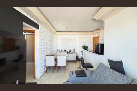 Sala/Sala de Jantar de apartamento à venda com 2 quartos, 52m² em Utinga, Santo André