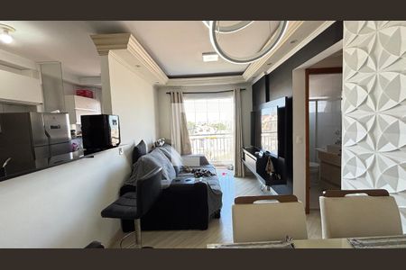 Sala/Sala de Jantar de apartamento à venda com 2 quartos, 52m² em Utinga, Santo André