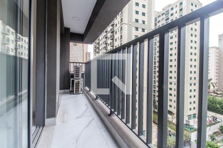 Varanda da Sala de apartamento para alugar com 1 quarto, 53m² em Alphaville Industrial, Barueri