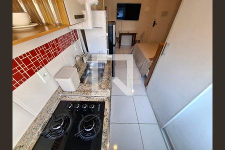 Cozinha de kitnet/studio para alugar com 1 quarto, 35m² em Lapa, Rio de Janeiro
