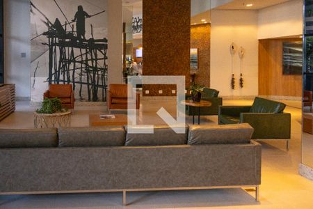 Lobby de kitnet/studio para alugar com 1 quarto, 47m² em Caminho das Árvores, Salvador