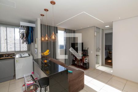 Sala de apartamento à venda com 2 quartos, 52m² em Buritis, Belo Horizonte