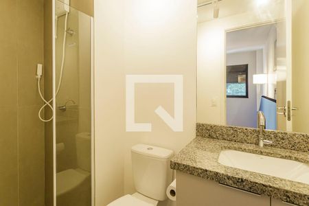 Banheiro de kitnet/studio à venda com 1 quarto, 26m² em Vila Olímpia, São Paulo