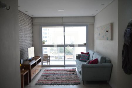 Sala de apartamento à venda com 3 quartos, 90m² em Vila Floresta, Santo André