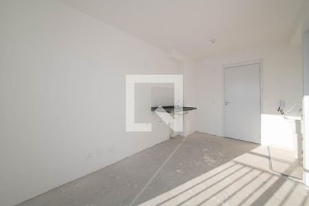 Sala/Cozinha de apartamento à venda com 1 quarto, 27m² em Campo Belo, São Paulo