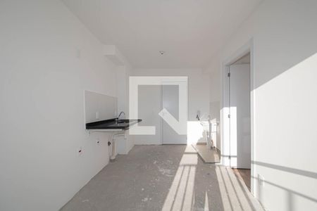 Sala/Cozinha de apartamento à venda com 1 quarto, 27m² em Campo Belo, São Paulo