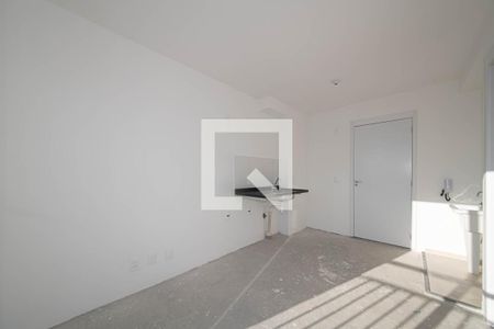 Sala/Cozinha de apartamento à venda com 1 quarto, 27m² em Campo Belo, São Paulo