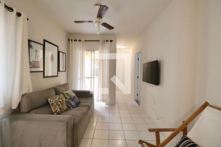 Sala de apartamento para alugar com 3 quartos, 100m² em Loteamento Joao Batista Juliao, Guarujá