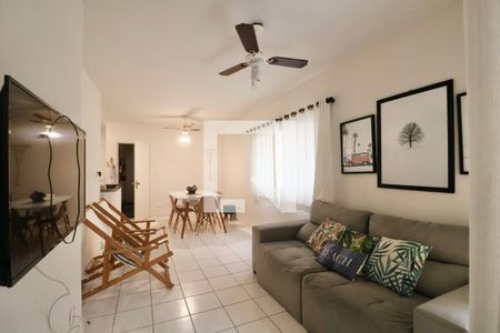 Sala de apartamento para alugar com 3 quartos, 100m² em Loteamento Joao Batista Juliao, Guarujá