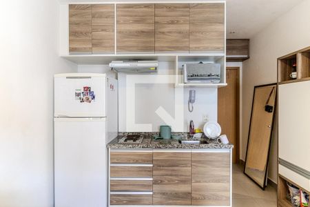 Cozinha de kitnet/studio à venda com 1 quarto, 29m² em Vila Buarque, São Paulo