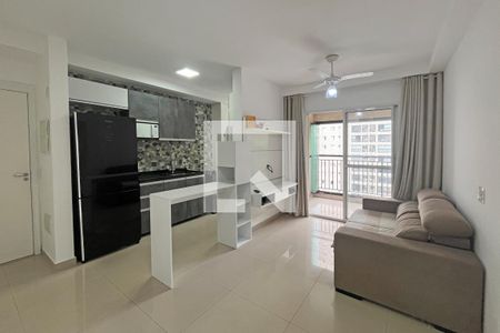 Sala de apartamento para alugar com 2 quartos, 62m² em Marapé, Santos