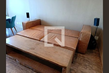 Sala - detalhe sofá-cama de apartamento para alugar com 1 quarto, 82m² em Jardim America, São Paulo