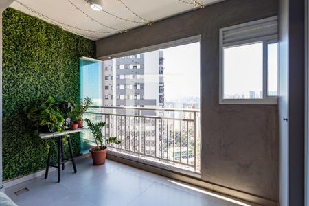 Varanda da Sala de apartamento à venda com 2 quartos, 49m² em Jardim Umarizal, São Paulo
