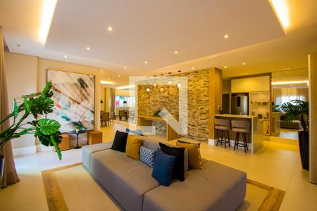Área comum - Salão de festas de apartamento à venda com 3 quartos, 96m² em Vila Lea, Santo André