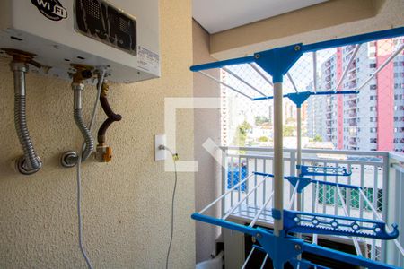 Varanda da área de serviço de apartamento para alugar com 3 quartos, 96m² em Vila Lea, Santo André