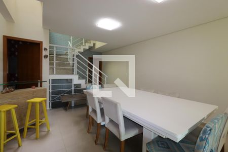 Sala de Jantar de casa à venda com 3 quartos, 217m² em Vila Scarpelli, Santo André
