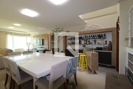 Sala de Jantar de casa à venda com 3 quartos, 217m² em Vila Scarpelli, Santo André