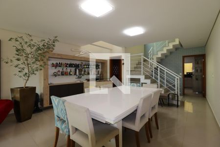 Sala de Jantar de casa à venda com 3 quartos, 217m² em Vila Scarpelli, Santo André