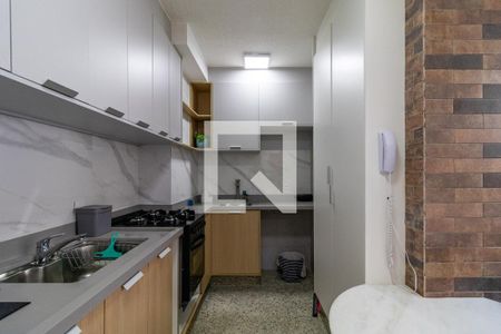 Cozinha de apartamento para alugar com 2 quartos, 35m² em Barra Funda, São Paulo