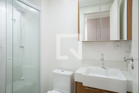 Banheiro de kitnet/studio para alugar com 1 quarto, 25m² em Consolação, São Paulo