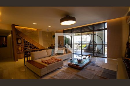 Sala de apartamento à venda com 5 quartos, 380m² em Recreio dos Bandeirantes, Rio de Janeiro