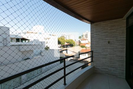 Varanda da Sala de apartamento à venda com 3 quartos, 76m² em Itapoã, Belo Horizonte