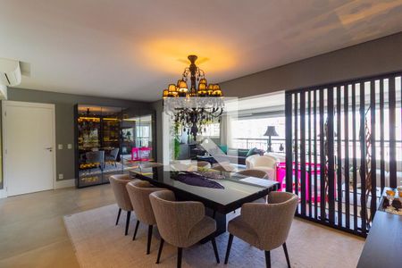 Sala de Jantar de apartamento à venda com 4 quartos, 213m² em Santo Amaro, São Paulo