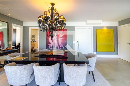 Sala de Jantar de apartamento à venda com 4 quartos, 213m² em Santo Amaro, São Paulo
