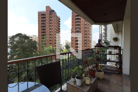 Varanda da Sala de apartamento para alugar com 3 quartos, 142m² em Vila Andrade, São Paulo