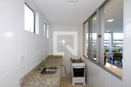 Área comum - Salão de festas de apartamento à venda com 1 quarto, 60m² em Vila Amaral, Belo Horizonte