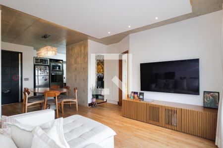 Sala de apartamento para alugar com 1 quarto, 70m² em Panamby, São Paulo