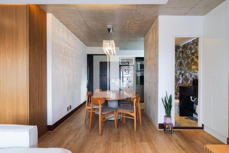 Sala de apartamento para alugar com 1 quarto, 70m² em Panamby, São Paulo