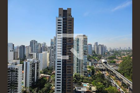 Vista da Varanda de apartamento para alugar com 1 quarto, 27m² em Campo Belo, São Paulo