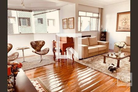 Sala  de apartamento à venda com 4 quartos, 150m² em Santo Antônio, Belo Horizonte