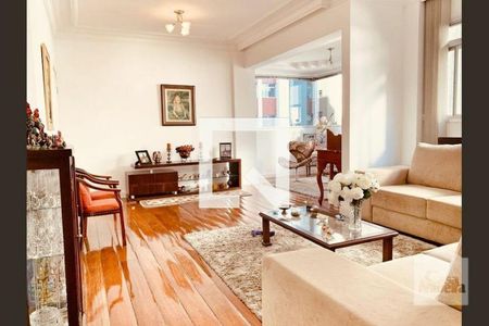 Sala  de apartamento à venda com 4 quartos, 150m² em Santo Antônio, Belo Horizonte