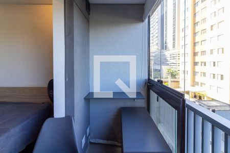Varanda do Studio de kitnet/studio à venda com 1 quarto, 30m² em Jardim das Acacias, São Paulo