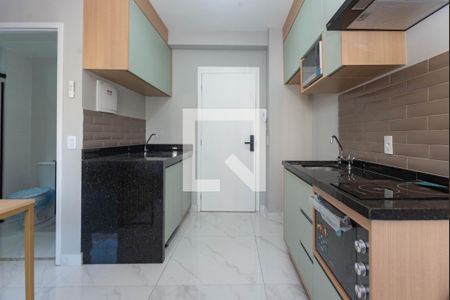 Cozinha de kitnet/studio para alugar com 1 quarto, 24m² em Pompeia, São Paulo