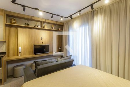 Sala/Quarto de kitnet/studio à venda com 1 quarto, 25m² em Indianópolis, São Paulo