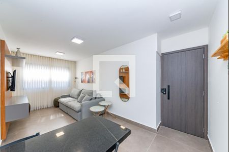 Sala de apartamento à venda com 1 quarto, 40m² em Funcionários, Belo Horizonte