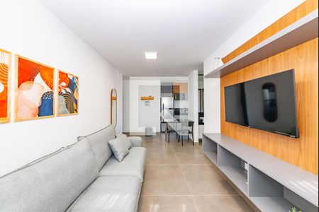 Sala de apartamento à venda com 1 quarto, 40m² em Funcionários, Belo Horizonte